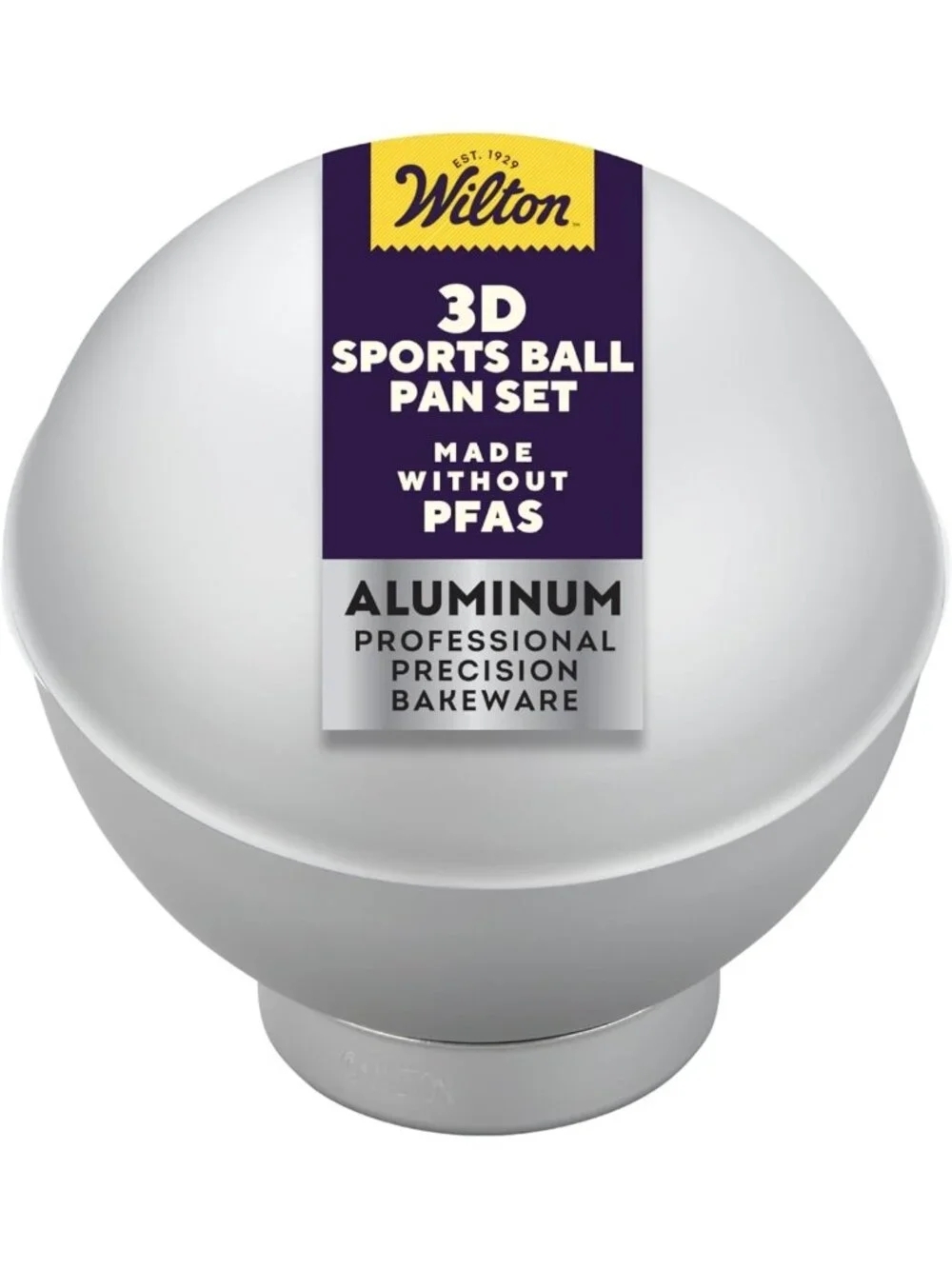 3D Sports Ball Cake Pan Set - Durable Aluminum Bakeware, Even Heating